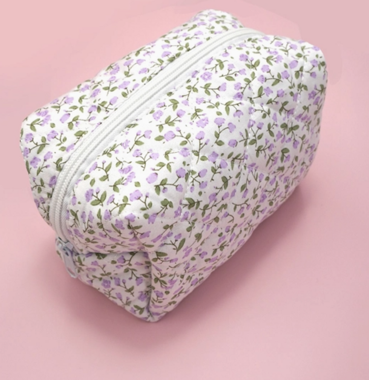 Quilted Makeup Bag