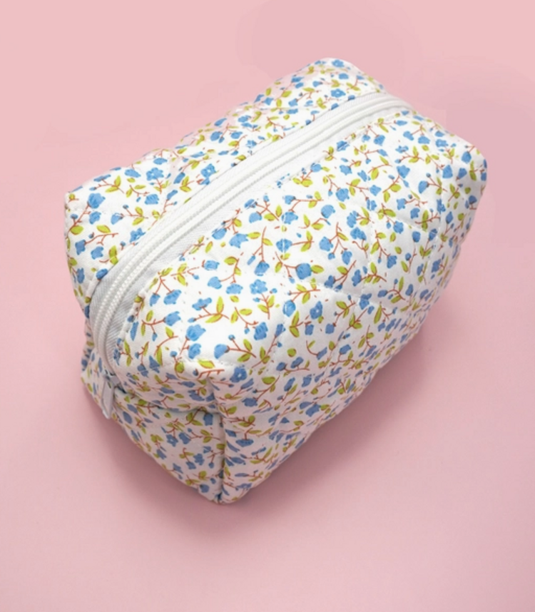 Quilted Makeup Bag