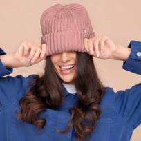 Kitsch Satin Beanie Blush