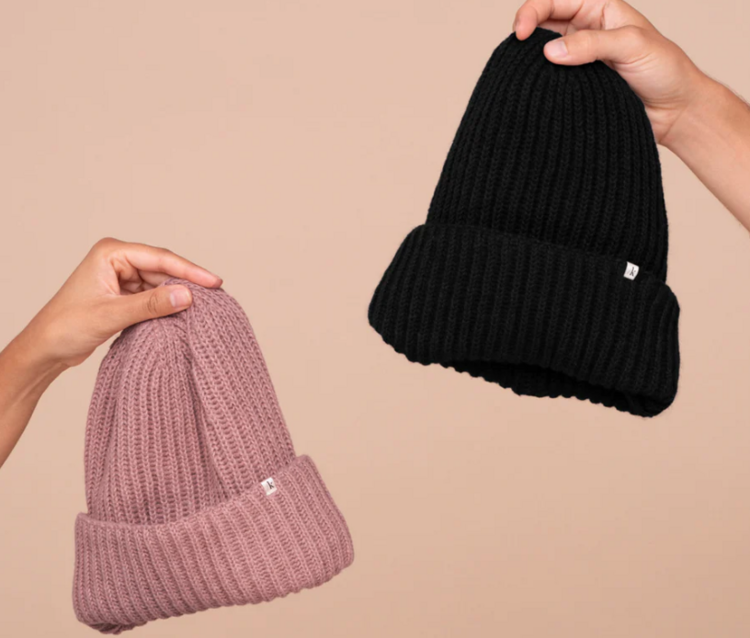 Kitsch Satin Beanie Blush