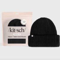 Kitsch Satin Beanie Black