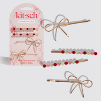 Kitsch Gem & Bow Bobby Pins