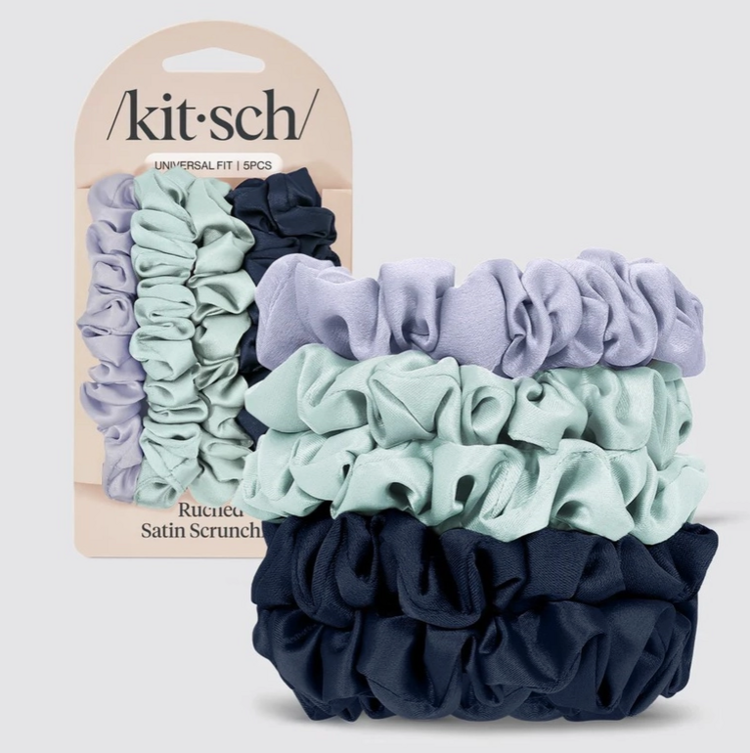 Kitsch Satin 5pc Scrunchies