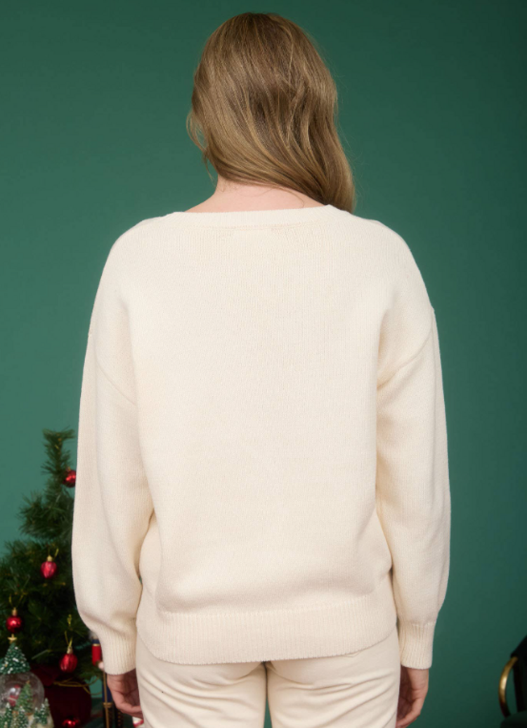 Teddy Pullover-Cream