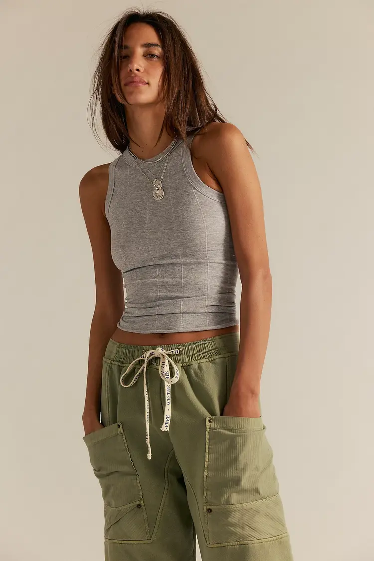 Free People So Soft Tank Grey
