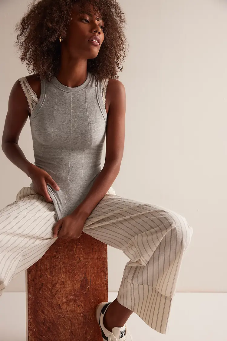 Free People So Soft Tank Grey