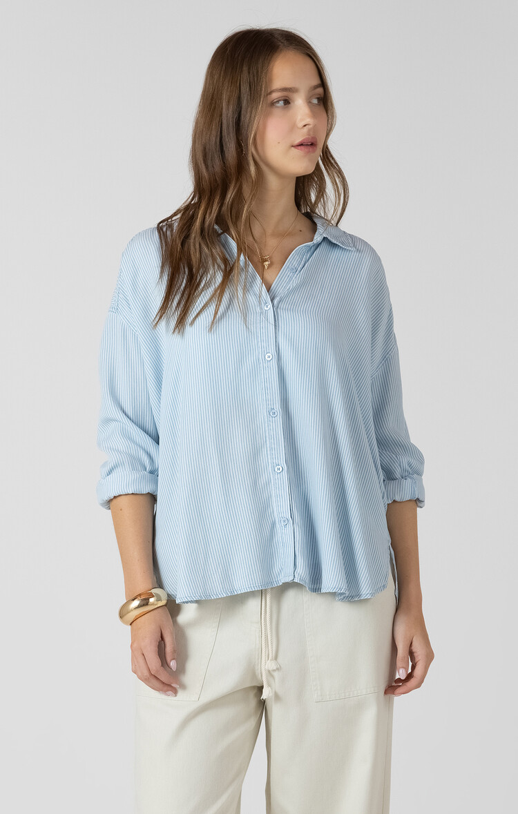 Dex Coastal Stripe Button Up