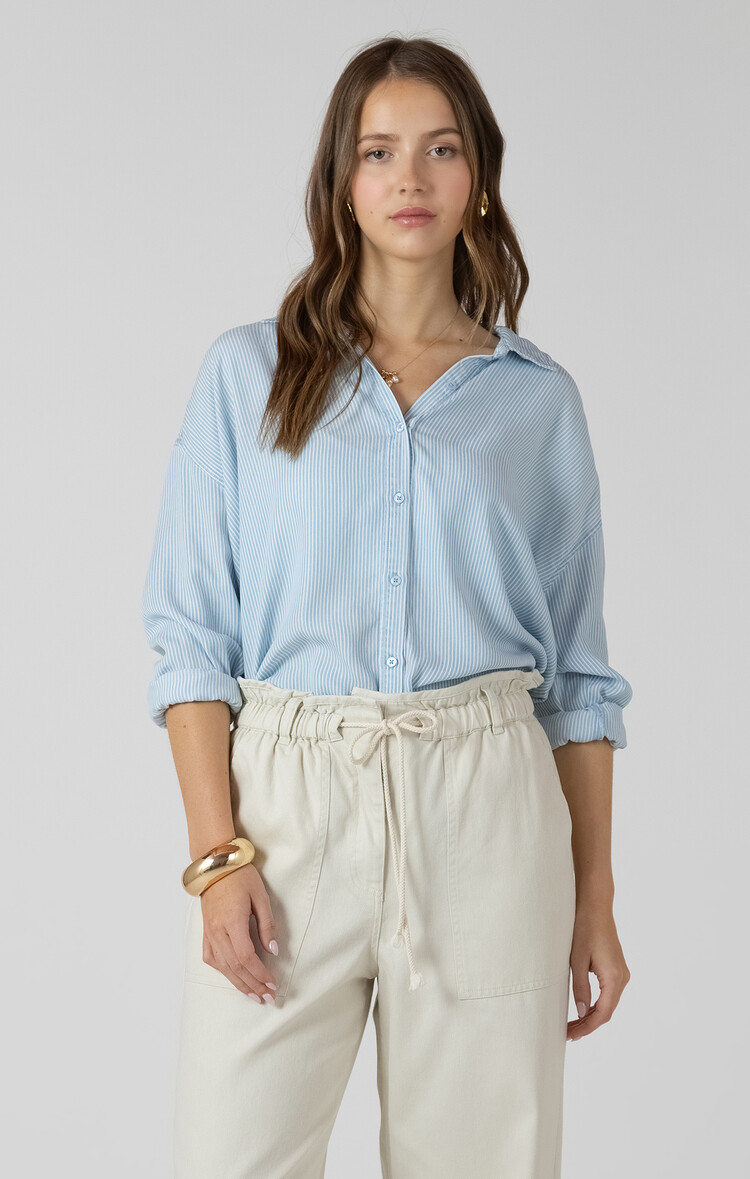 Dex Coastal Stripe Button Up