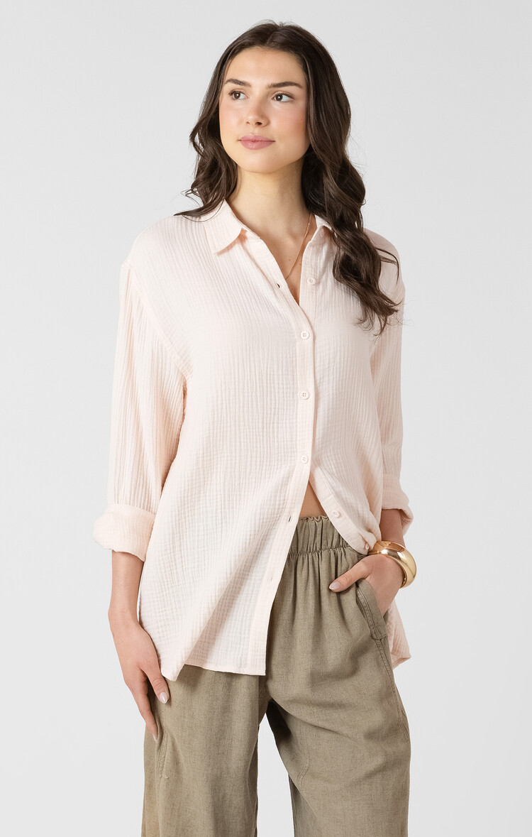Dex Powder Textured Blouse