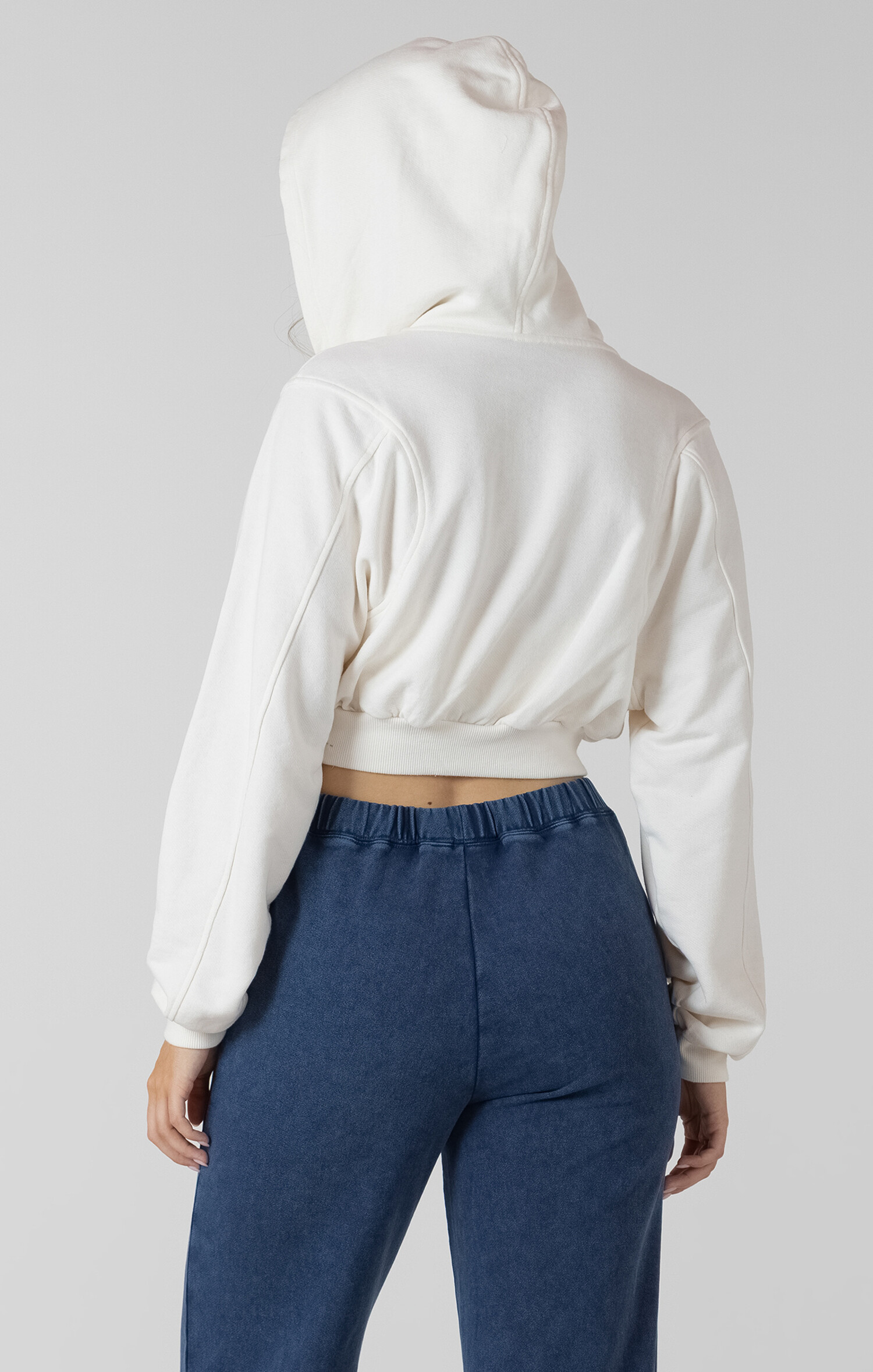 Crop Zip Hoodie - Clothz