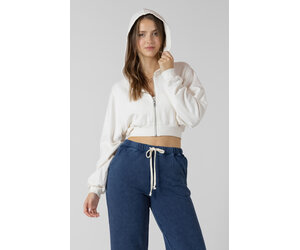 Crop Zip Hoodie - Clothz
