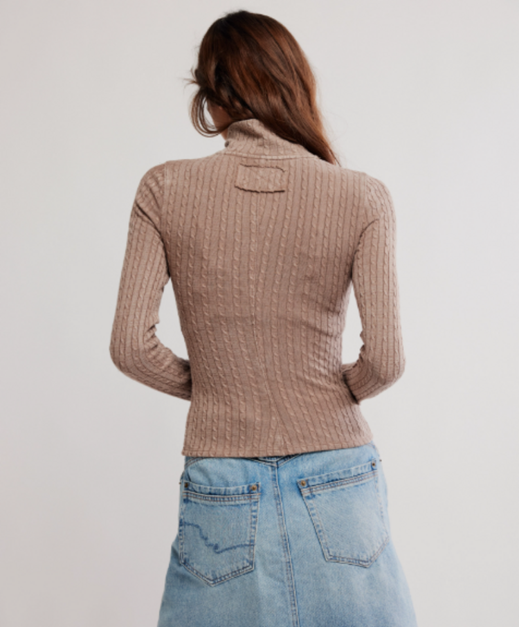 Free People Brunch Girl Zip Cocoa