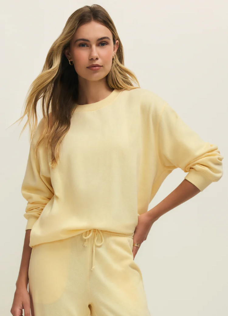 Z Supply Boyfriend Sweatshirt Sun