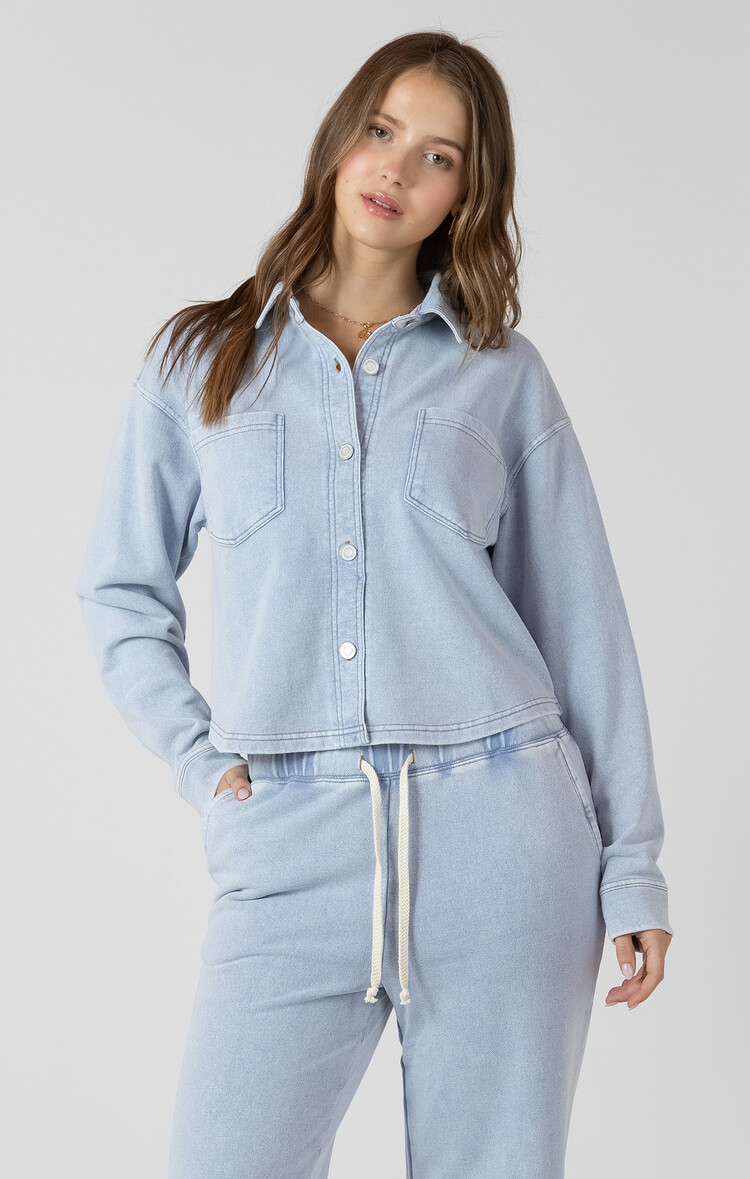 Dex Light Blue Washed Overshirt