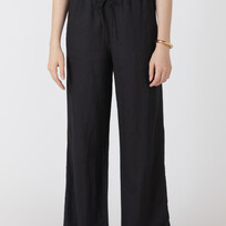 Dex Black Linen Pants