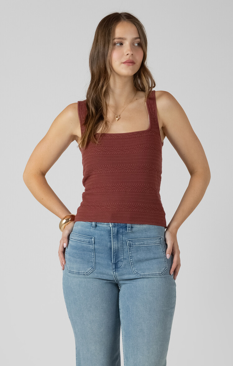 Dex Sienna Textured Tank