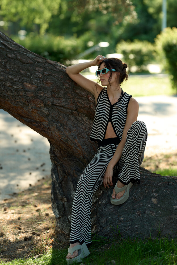 24 Colours Herring Knit Pant