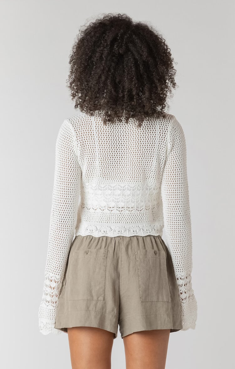 Room 34 Cream Crochet Cardi