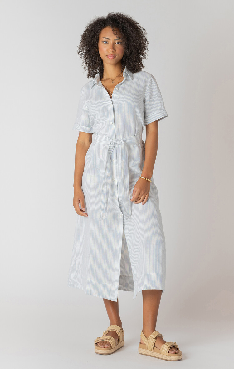 Room 34 Stripe Shirt Dress