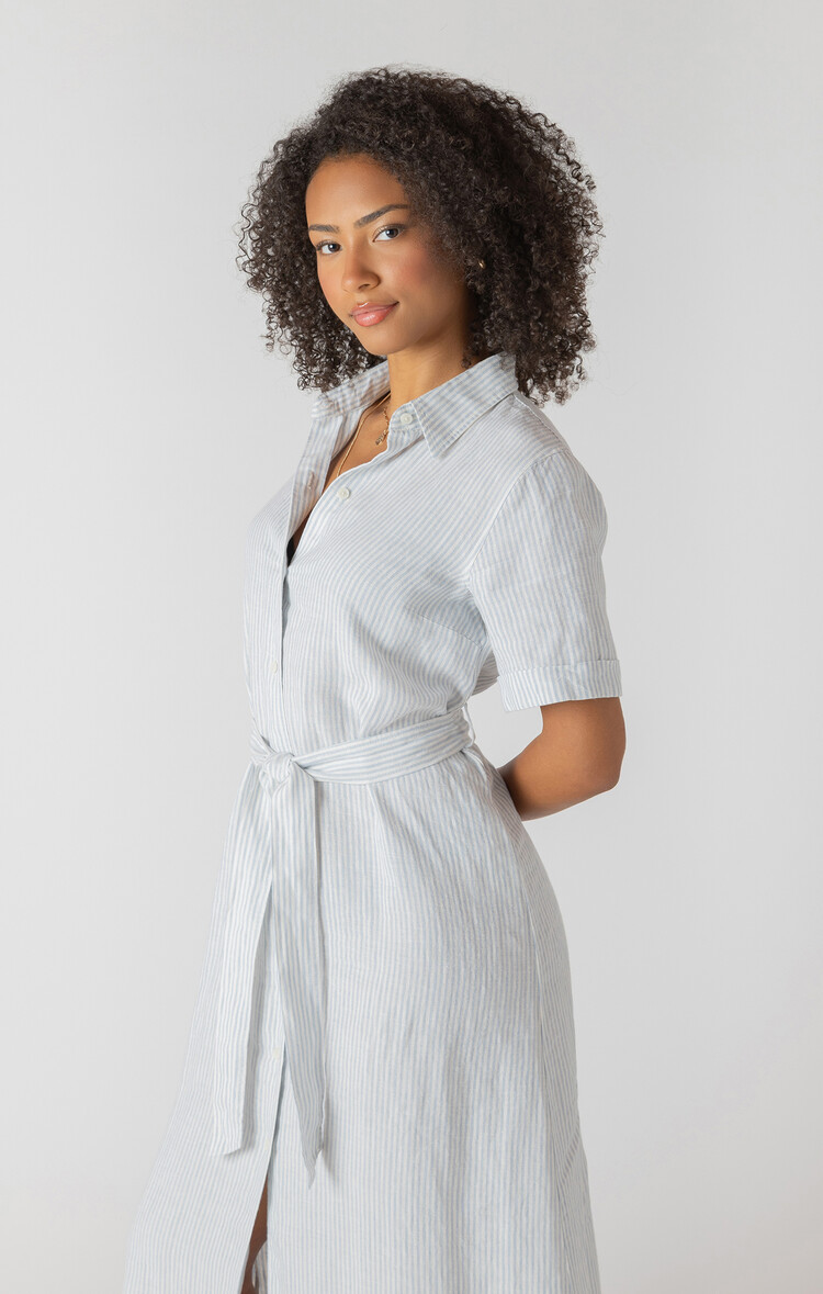 Room 34 Stripe Shirt Dress