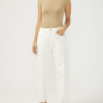 Silver Jeans Co. Ecru High Rise Slim Barrel