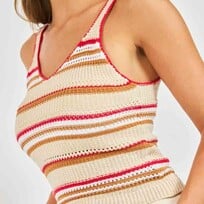 Sadie & Sage Stripe Sweater Tank