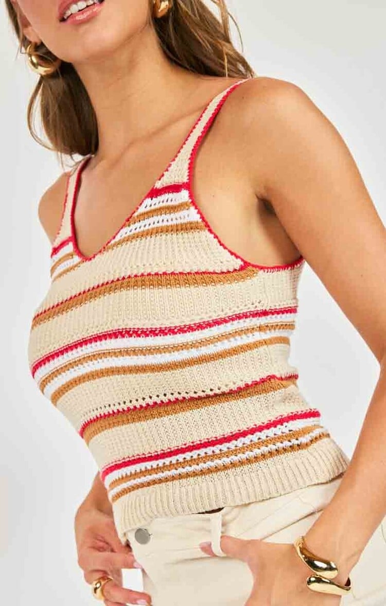 Sadie & Sage Stripe Sweater Tank