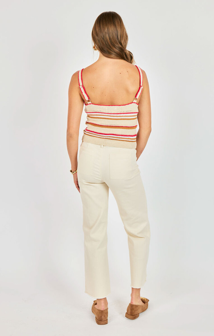 Sadie & Sage Stripe Sweater Tank