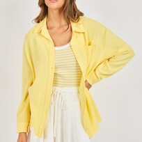 Sadie & Sage Yellow Button Up