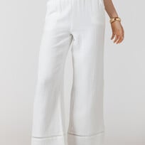Dex Lace Trim Wide Pants