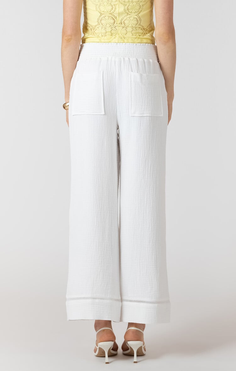 Dex Lace Trim Wide Pants