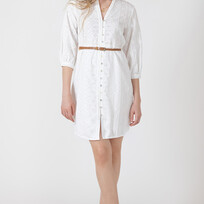 Black Tape Longsleeve Embroidered Dress