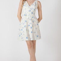 Black Tape Lavender Floral Dress