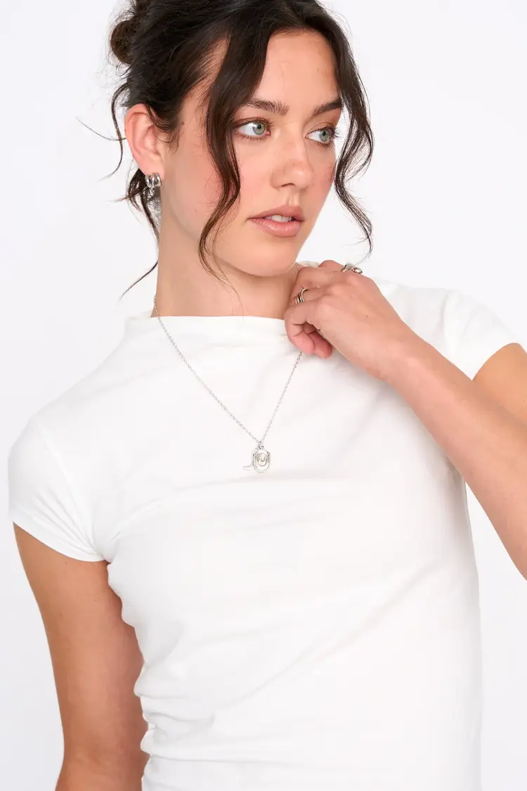 24 Colours White Tee