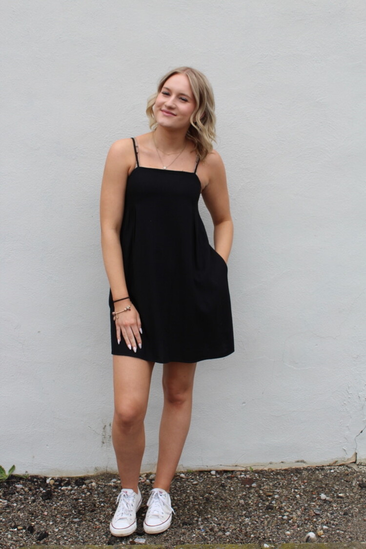 24 Colours Ryan Dress Black