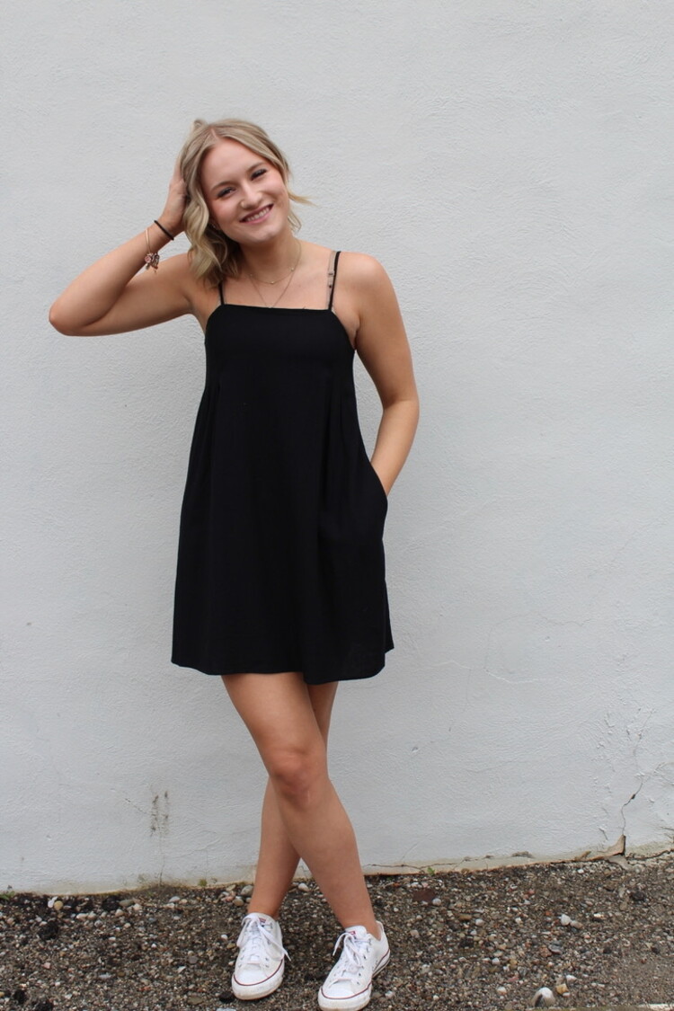 24 Colours Ryan Dress Black