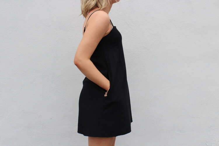 24 Colours Ryan Dress Black
