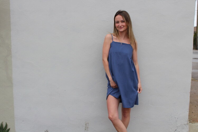 24 Colours Ryan Dress Blue