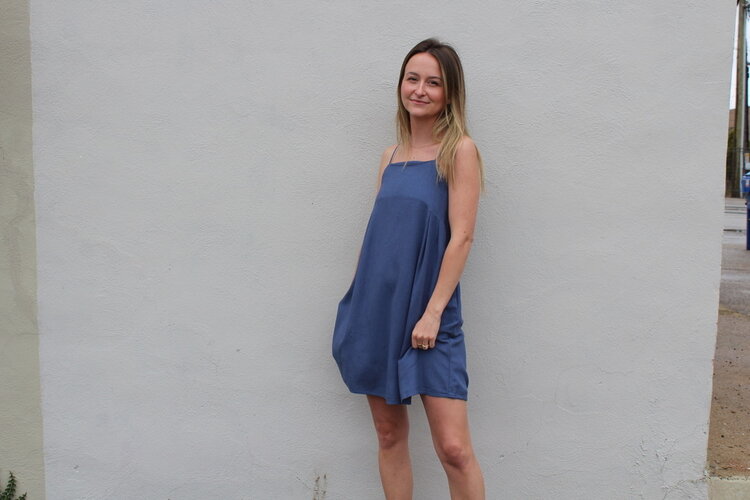 24 Colours Ryan Dress Blue