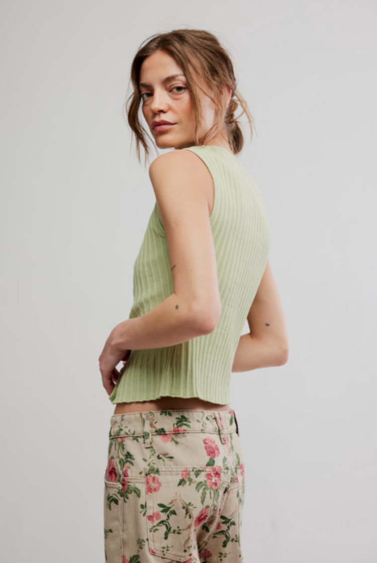 Free People Tilly Vest Green
