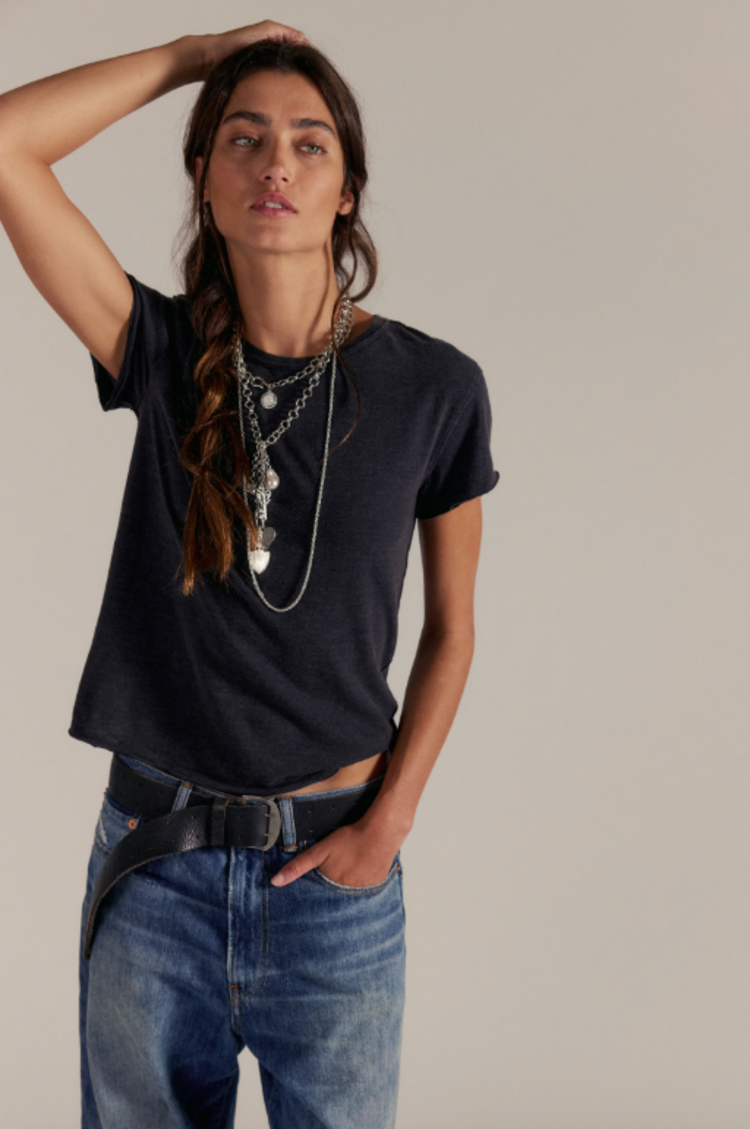 Free People Nova Tee Black