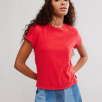 Free People Nova Tee Red