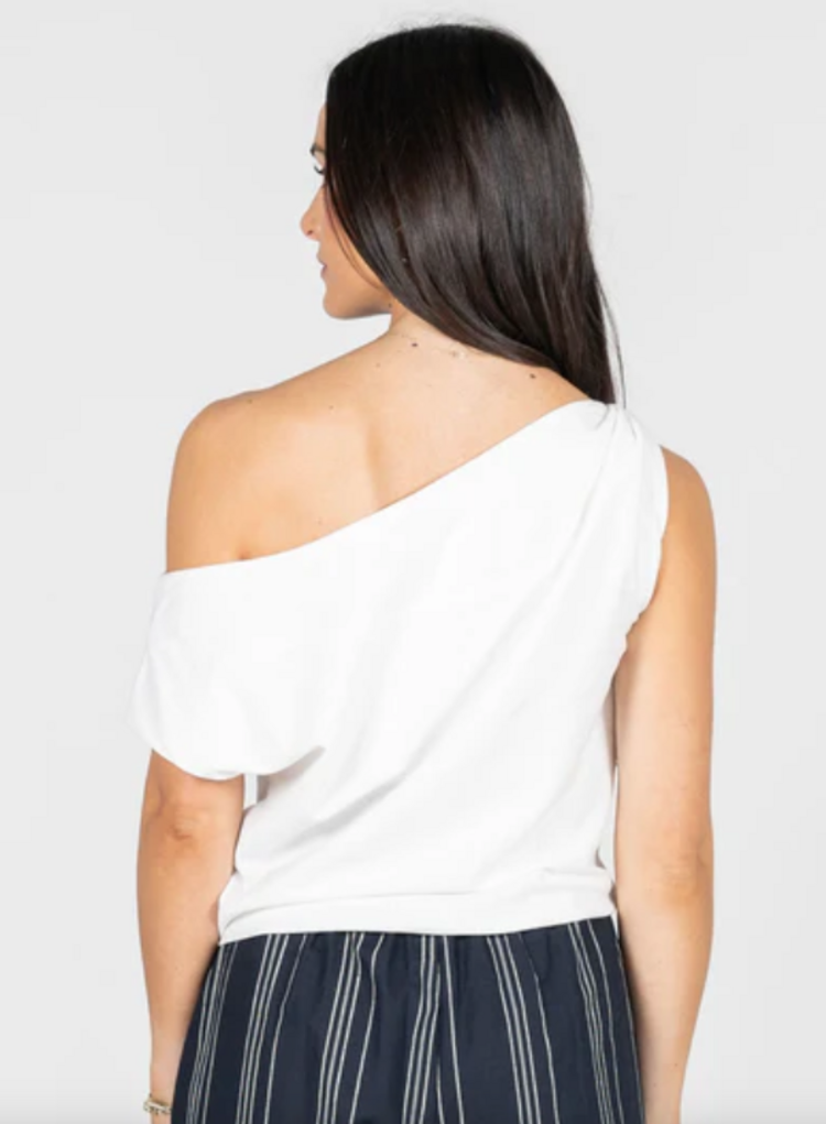 C'est Moi Twist Shoulder Top