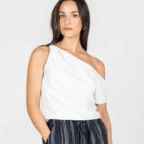 C'est Moi Twist Shoulder Top