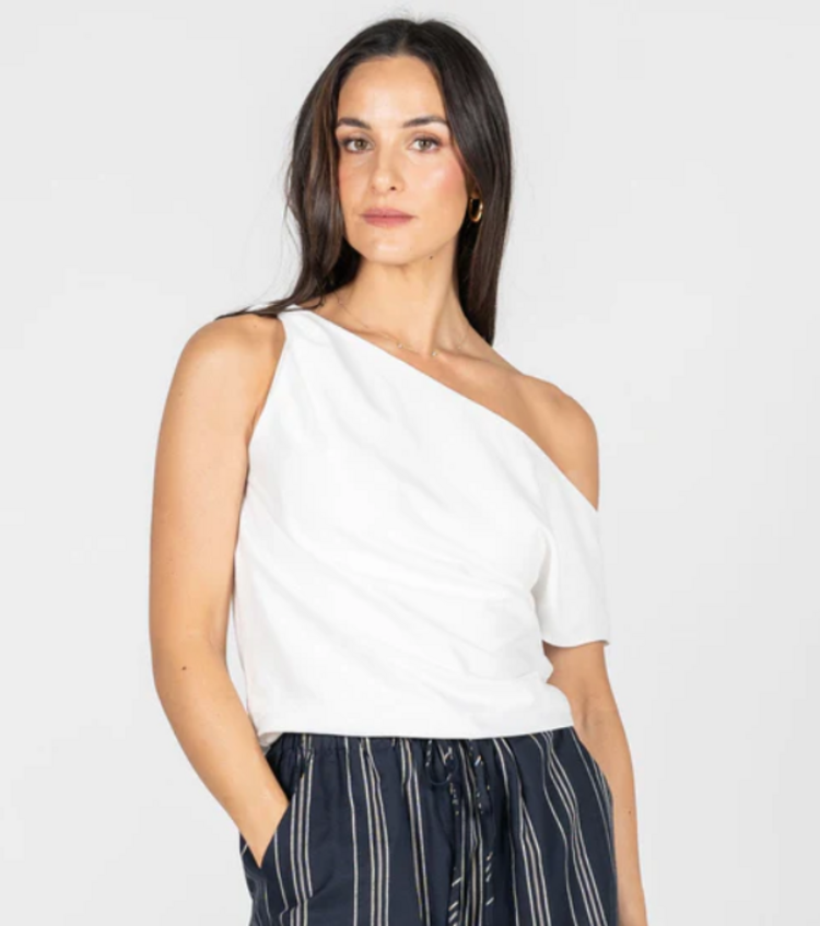 C'est Moi Twist Shoulder Top