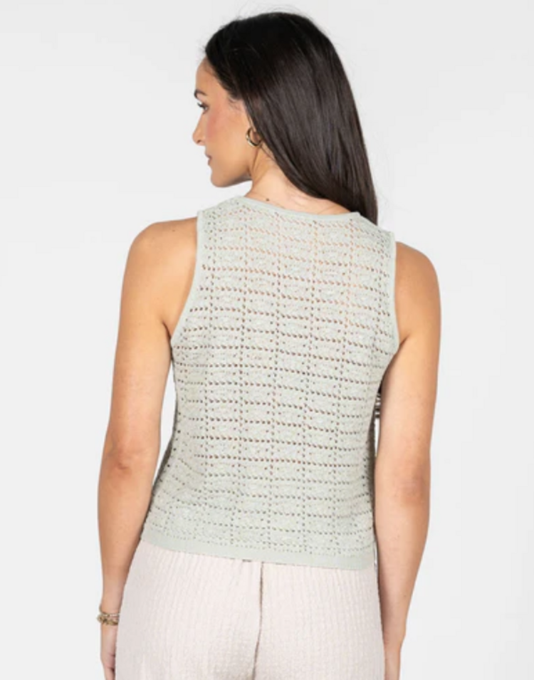 C'est Moi Mint Knit Tank