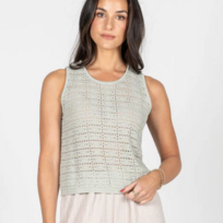 C'est Moi Mint Knit Tank