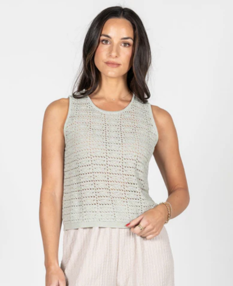 C'est Moi Mint Knit Tank