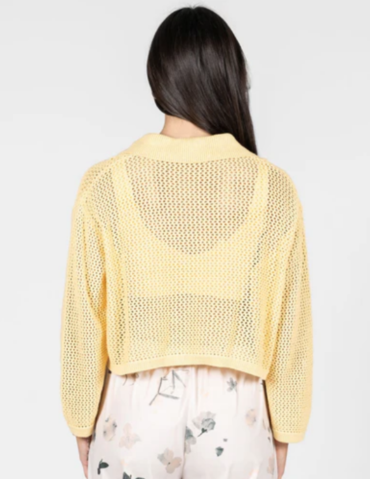 C'est Moi Yellow Cardigan