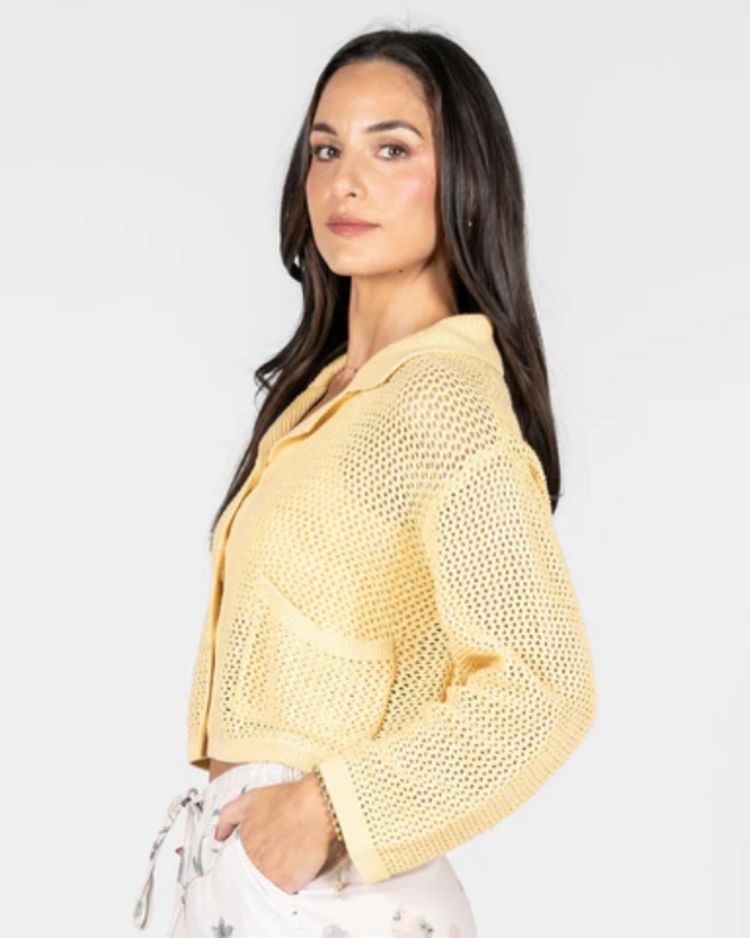 C'est Moi Yellow Cardigan